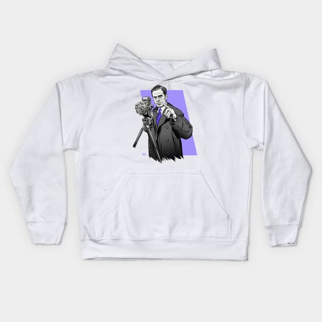 Frank Capra - An illustration by Paul Cemmick Kids Hoodie by PLAYDIGITAL2020